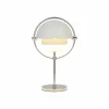 GUBI Lampe à poser rechargeable Multi-Lite, hauteur 30 cm, chrome/blanc^ Lampes Décoratives