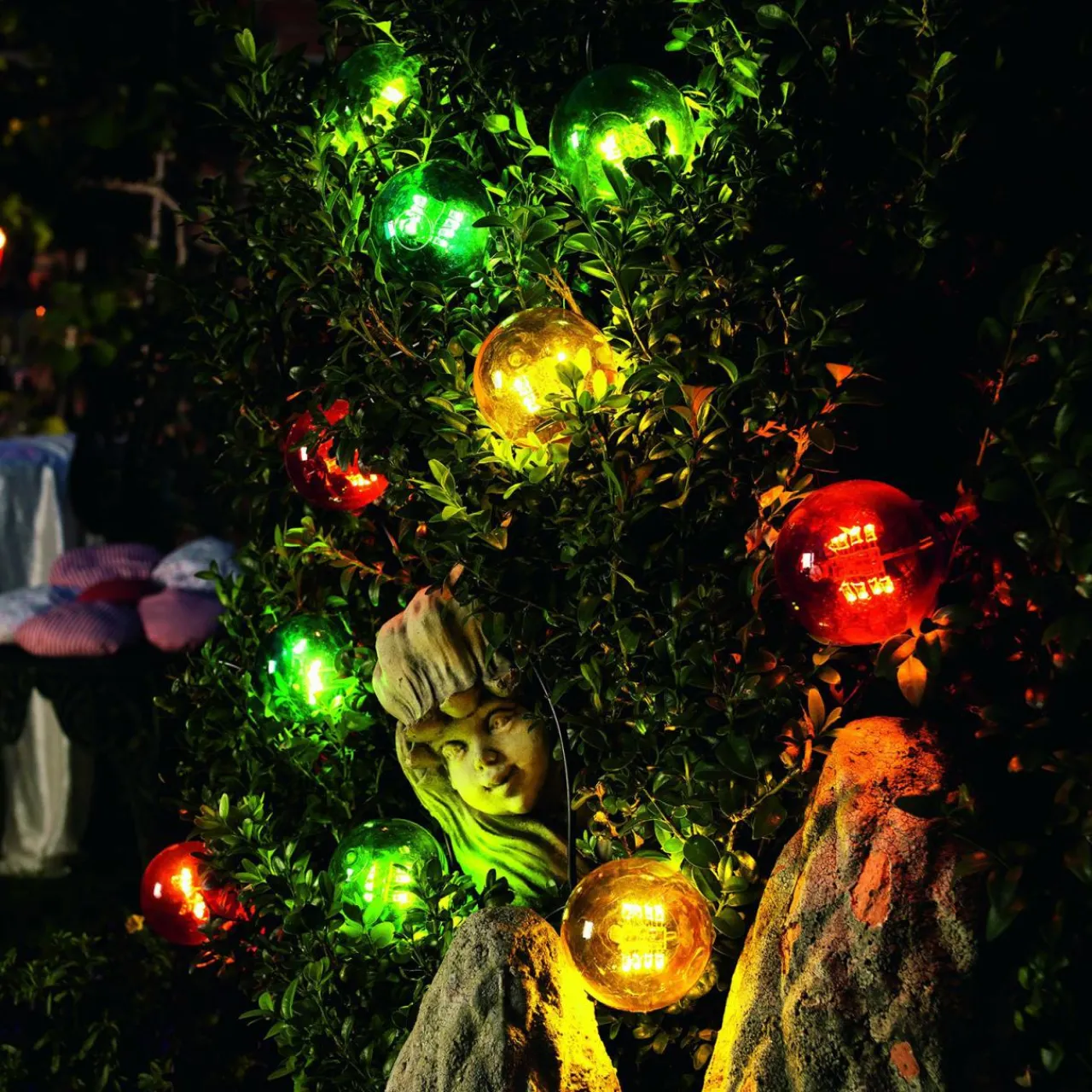Konstsmide Christmas Guirlande Biergarten 20 ampoules LED colorées^ Lampes Décoratives
