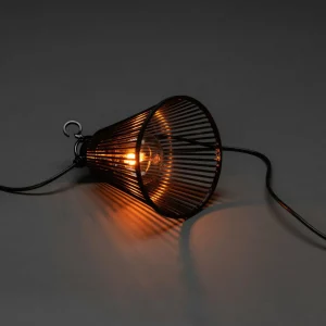 Konstsmide Guirlande Biergarten kit base avec abat-jour noir^ Lumière De Noël