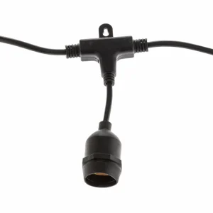 Eko-Light Guirlande Girlanda IP44 noire 15 m sans ampoules^ Lampes Décoratives