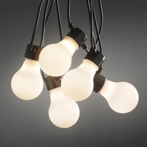 Konstsmide Christmas Guirlande guinguette LED opale ext., 10 lampes^ Lampes Décoratives
