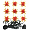 STERNTALER Guirlande LED bicolore avec 9 étoiles jaune-rouge^ Lumière De Noël