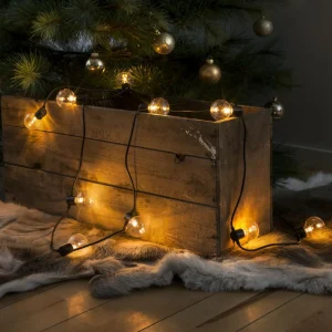 Konstsmide Christmas Guirlande LED filament ambre 10 lampes^ Lampes Décoratives