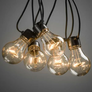 Konstsmide Christmas Guirlande LED filament ambre 5 lampes^ Lampes Décoratives