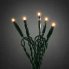 Konstsmide Christmas Guirlande LED Micro 100 lampes vert foncé/ambré^ Lampes Décoratives