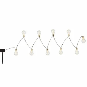 Globo Guirlande LED solaire 33708-10 argent métallisé^ Lampes Décoratives