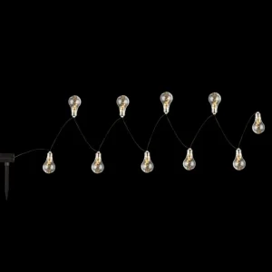 Globo Guirlande LED solaire 33708-10 argent métallisé^ Lampes Décoratives