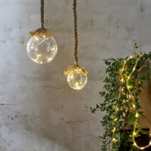 STAR TRADING Guirlande lum. Jutta corde de jute à pile 40 LED^ Lampes Décoratives