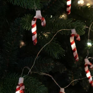 Sirius Guirlande lumineuse LED Hannah Candy Cane rouge^ Lumière De Noël