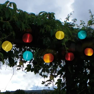 STAR TRADING Guirlande lumineuse solaire LED 10 lampes colorées^ Lampes Décoratives
