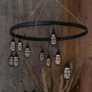 STAR TRADING Guirlande lumineuse solaire LED Cage à 8 lampes^ Lampes Décoratives