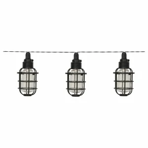 STAR TRADING Guirlande lumineuse solaire LED Cage à 8 lampes^ Lampes Décoratives