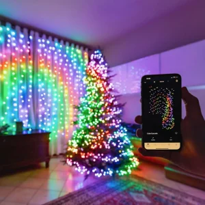twinkly Guirlande lumineuse RVB, noir, 250 flammes 20m^ Lumière De Noël
