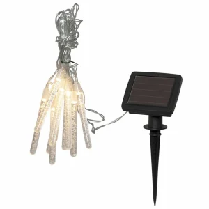 STAR TRADING Guirlande solaire LED Bubbly 10 lampes blanc chaud^ Lampes Décoratives