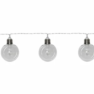 STAR TRADING Guirlande solaire LED Chania 8 ampoules globes^ Lampes Décoratives