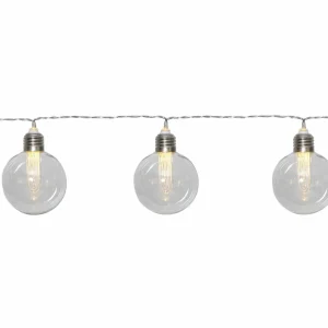 STAR TRADING Guirlande solaire LED Chania 8 ampoules globes^ Lampes Décoratives
