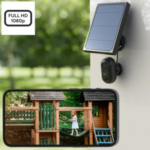 Hama caméra WLAN à panneau solaire, capteur, IP65^ Caméras Connectées