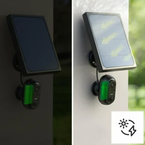 Hama caméra WLAN à panneau solaire, capteur, IP65^ Caméras Connectées