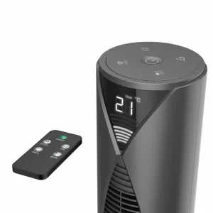 Hama Ventilateur sur pied Smart, capteur de température, télécommande^ Ventilateurs