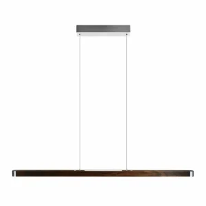 HerzBlut Novelie suspension LED, noyer huilé^ Luminaires Durables