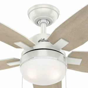 Hunter Arcot ventilateur éclairage, blanc/gris^ Ventilateurs