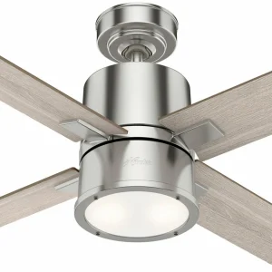 Hunter Beck ventilateur avec lumière, chêne/nickel^ Ventilateurs