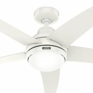 Hunter Bernard AC ventilateur plafond lampe blanc^ Ventilateurs