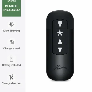 Hunter Bernard AC ventilateur plafond lampe blanc^ Ventilateurs