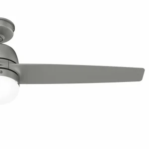 Hunter SeaWave ventilateur lampe IP44 argenté^ Ventilateurs