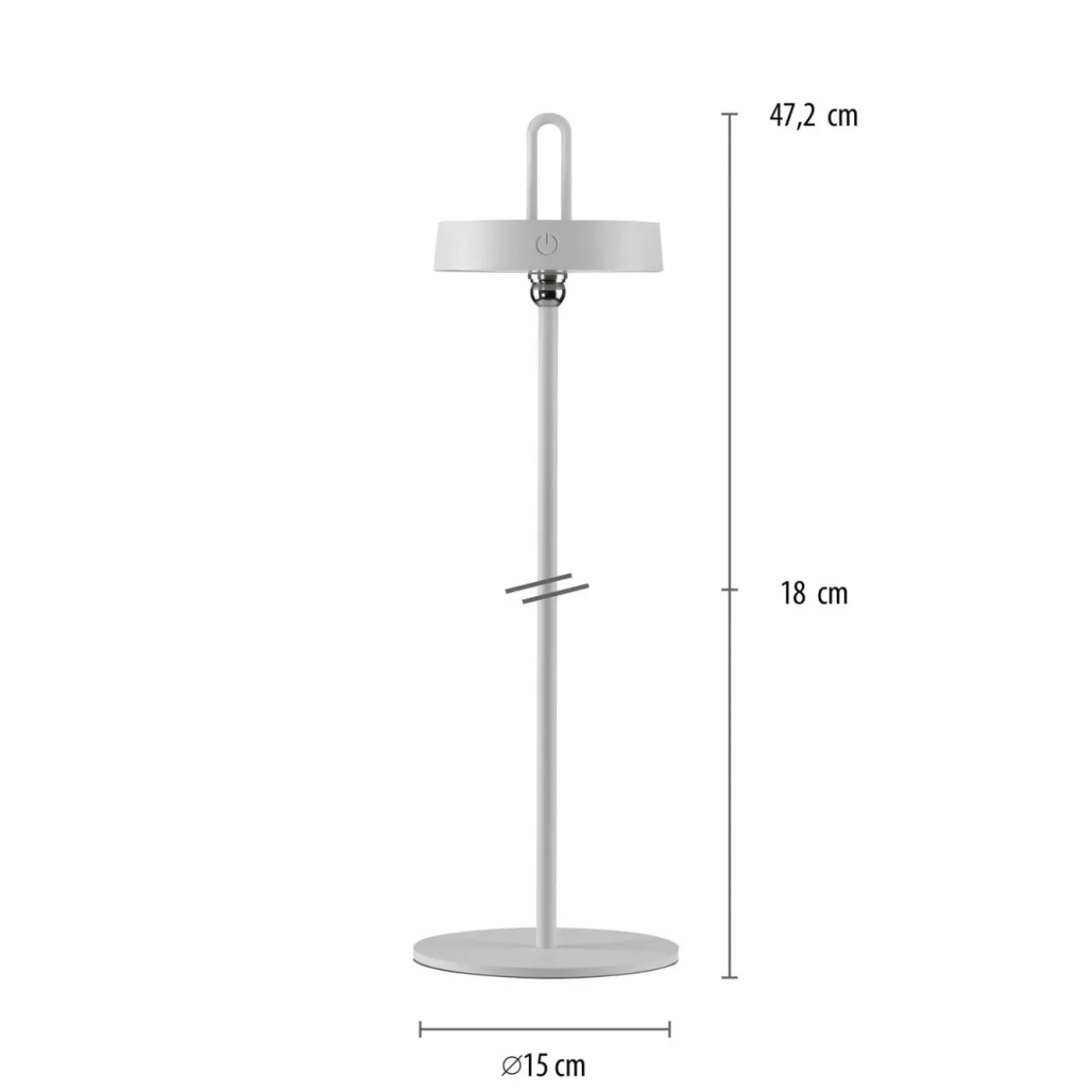 just_light_lampe__poser_led_rechargeable_amag_blanc_fer_ip_1.webp JUST LIGHT. Lampe à poser LED rechargeable Amag, blanc, fer, IP44^ Lampes Décoratives