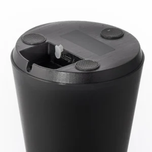 JUST LIGHT. Lampe de table LED rechargeable Abera noir Plastique IP54^ Lampes Décoratives