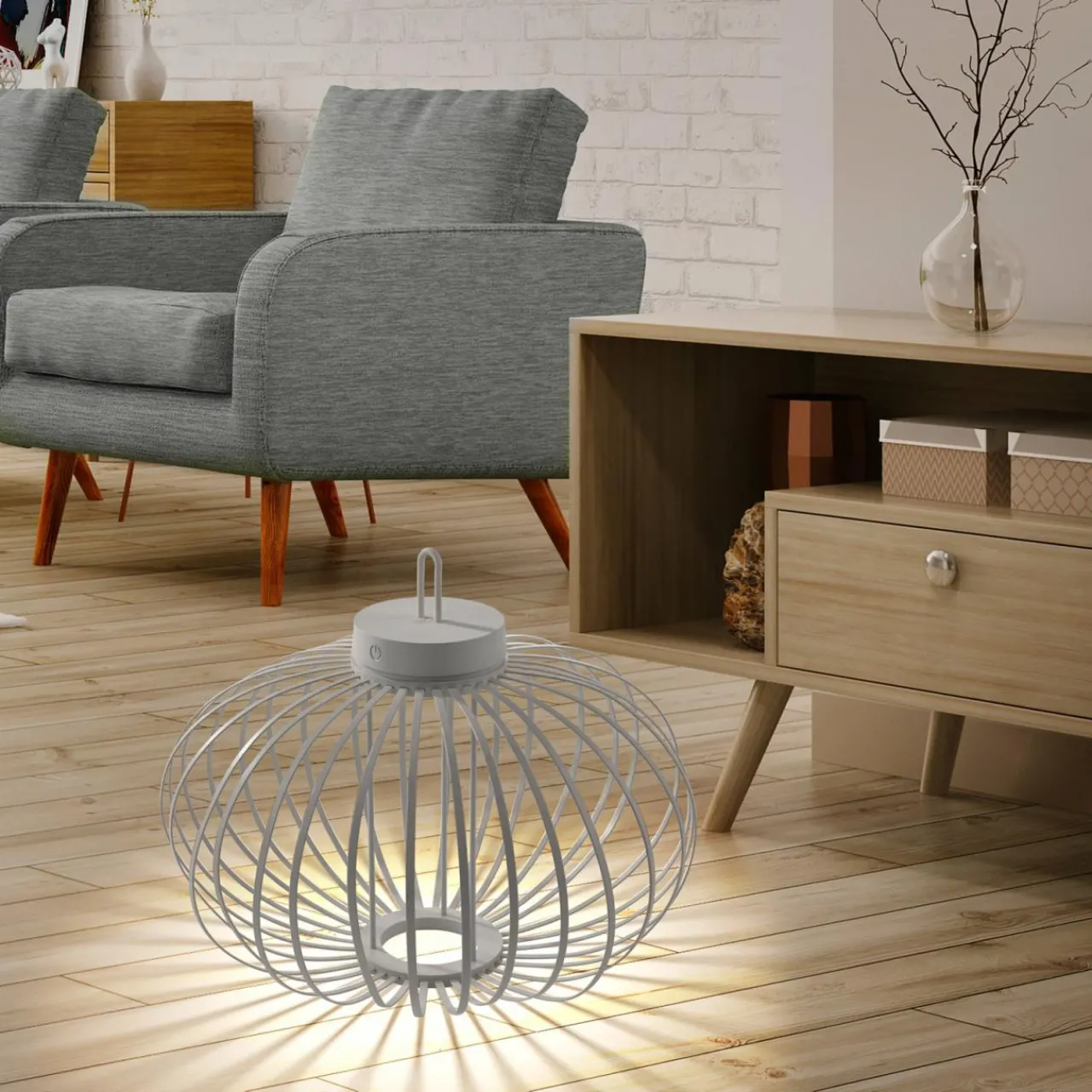 just_light_lampe_de_table_led_rechargeable_akuba_grisbeige_cm_bambou_0-2.webp JUST LIGHT. Lampe de table LED rechargeable Akuba gris-beige 37cm bambou^ Lampes Décoratives