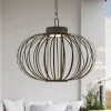 JUST LIGHT. Lampe de table LED rechargeable Akuba noir 37 cm Bambou^ Lampes Décoratives