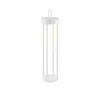 JUST LIGHT. Lampe de table LED rechargeable Anselm, blanc, 50 cm, fer^ Lampes Décoratives