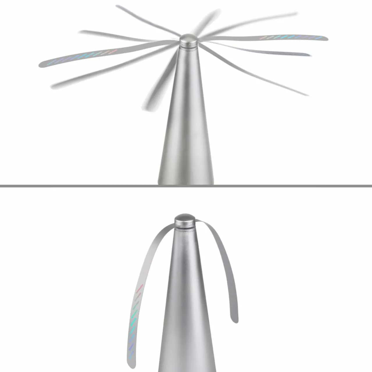 just_light_swat_mouche__pile_argent_3.webp JUST LIGHT. Swat, mouche à pile, argenté^ Lampes Décoratives