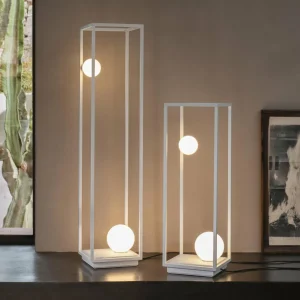 Karman Abachina lampadaire LED IP65 103 cm blanc^ Luminaires De Terrasse