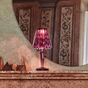 Kartell Big Battery - lampe à poser IP54, prune^ Lampes Décoratives