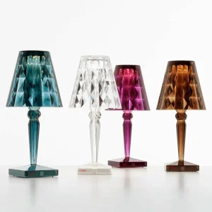 Kartell Big Battery - lampe table IP54, bleu clair^ Lampes Décoratives