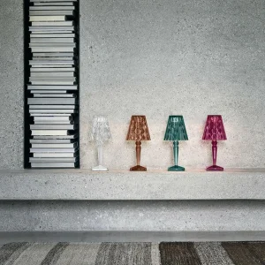 Kartell Big Battery - lampe table IP54, bleu clair^ Lampes Décoratives