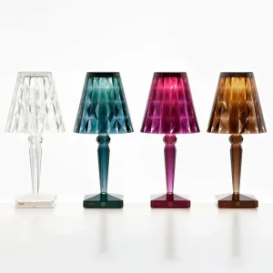 Kartell Big Battery - lampe table IP54, bleu clair^ Lampes Décoratives