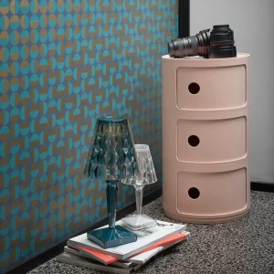 Kartell Big Battery - lampe table IP54, bleu clair^ Lampes Décoratives