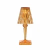 Kartell Lampe à poser rechargeable LED Battery, orange pastel, IP54^ Lampes Décoratives
