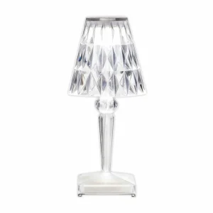 Kartell Lampe à poser rechargeable LED Battery, transparent, IP54^ Lampes Décoratives