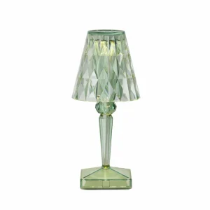 Kartell Lampe à poser rechargeable LED Battery, vert menthe, IP54^ Lampes Décoratives