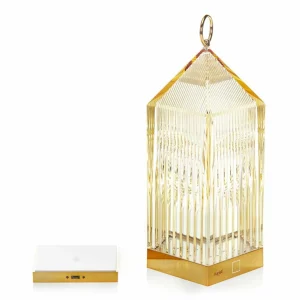 Kartell Lantern lampe à poser LED, ambre IP54^ Lampes Décoratives