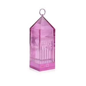 Kartell Lantern lampe à poser LED, mauve IP54^ Lampes Décoratives