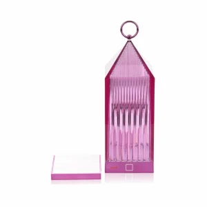 Kartell Lantern lampe à poser LED, mauve IP54^ Lampes Décoratives