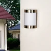 Lindby Kinga - applique pour l'extérieur en inox^ Appliques Murales Extérieures