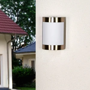 Lindby Kinga - applique pour l'extérieur en inox^ Appliques Murales Extérieures