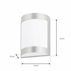Lindby Kinga - applique pour l'extérieur en inox^ Appliques Murales Extérieures